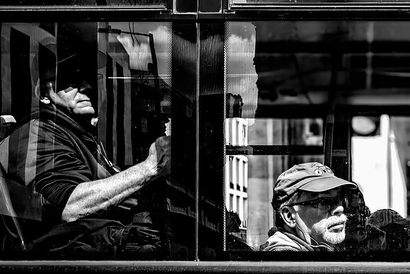 Bus In Traffic