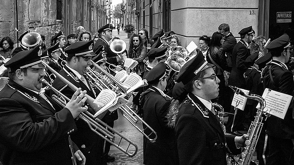 The Band Goes Past
