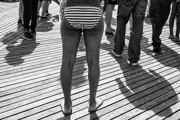 Stripes On The Boardwalk