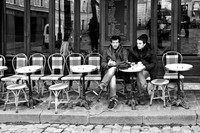 Cafe Chat In Winter