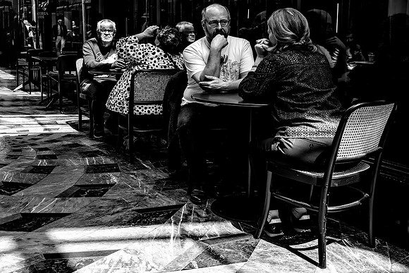 Café Is Inside but Outside