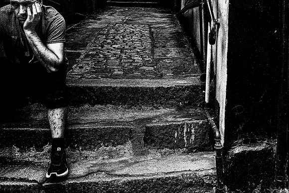 Resting On The Steps