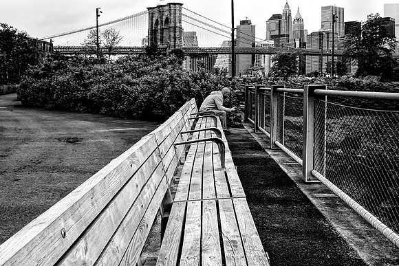 On A Bench By The Bridge