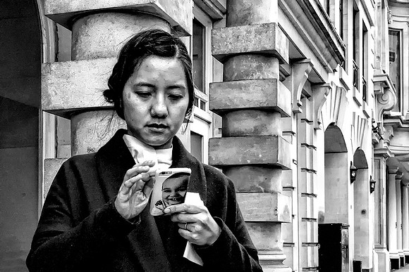 A Texting Mother