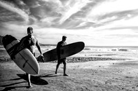 Two Surfers Surfed Out