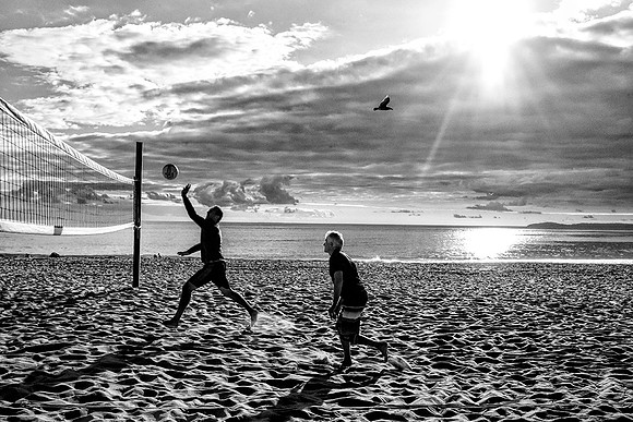 A Late Game On Laguna Beach