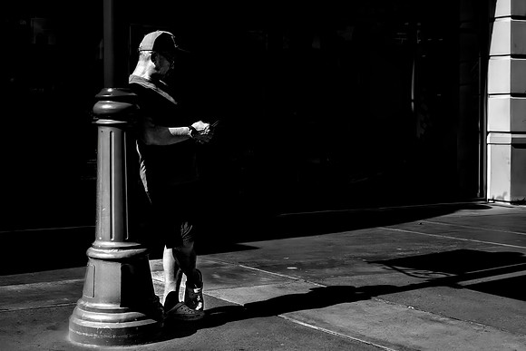 Leaning On A Lamp Post