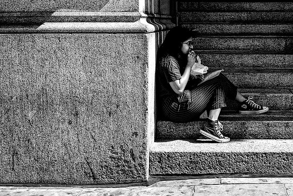 Sandwich On The Steps