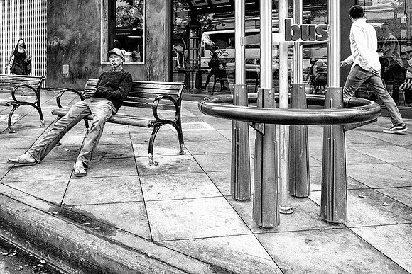 At The Bus Stop