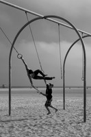 Swinging on Santa Monica Beach 03