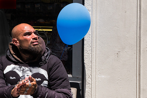 It's Blue Man...