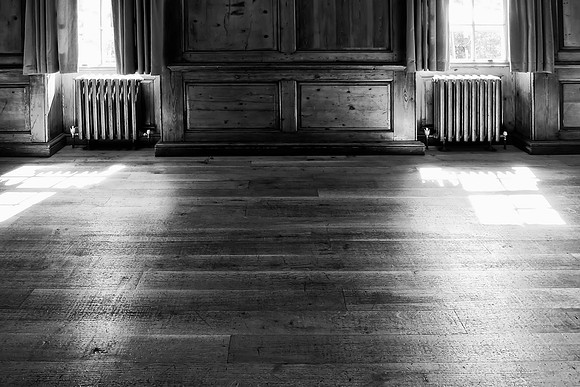 Sun on a wood floor