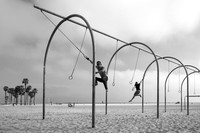 Swinging on Santa Monica Beach 04