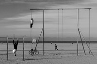 Swinging on Santa Monica Beach 02