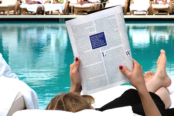 Reading by the Pool